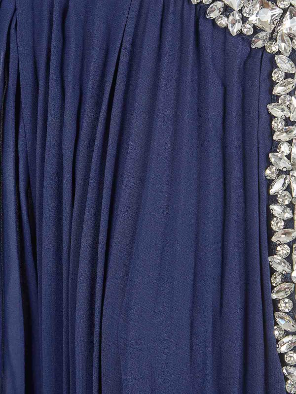 The Best Shops Self Portrait: ニーレングスドレス - 膝丈ドレス - ダークブルー