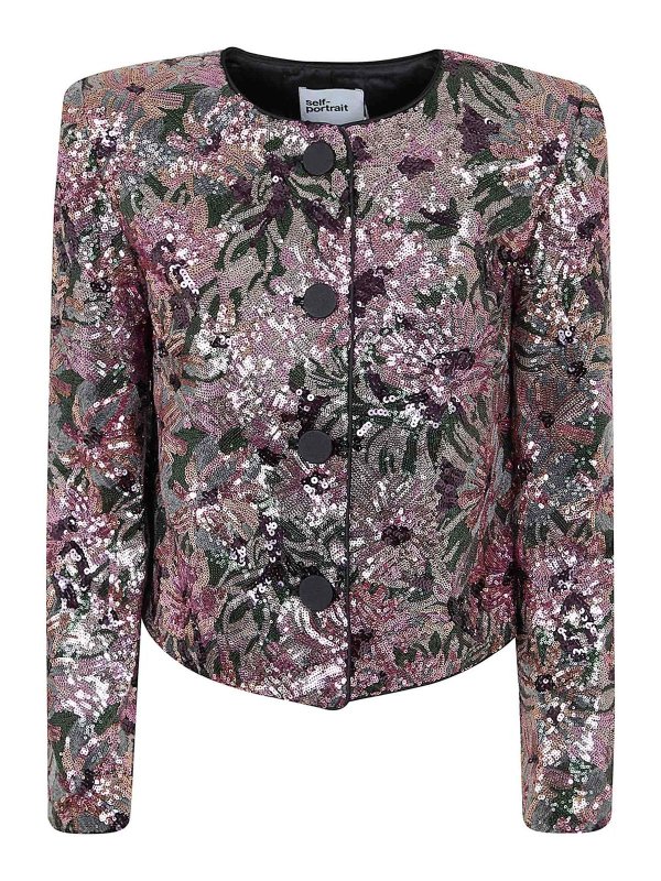 Self Portrait: カジュアルジャケット - カジュアルジャケット - ブルー