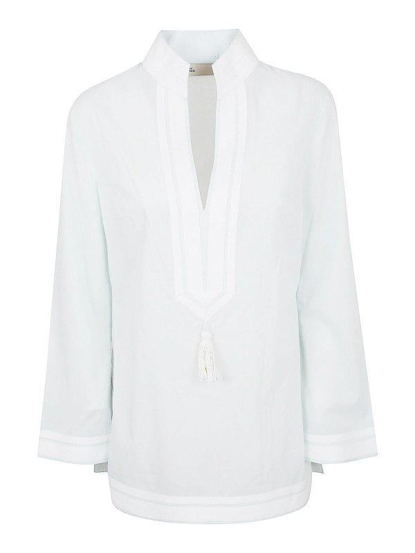 TORY BURCH: Tuniques - Tunique - Bleu