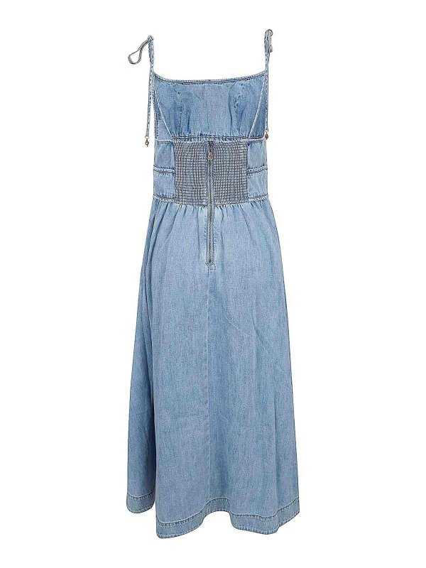 ZIMMERMANN: gonne al ginocchio  e longuette online - Abito da picnic in denim Wanderlust