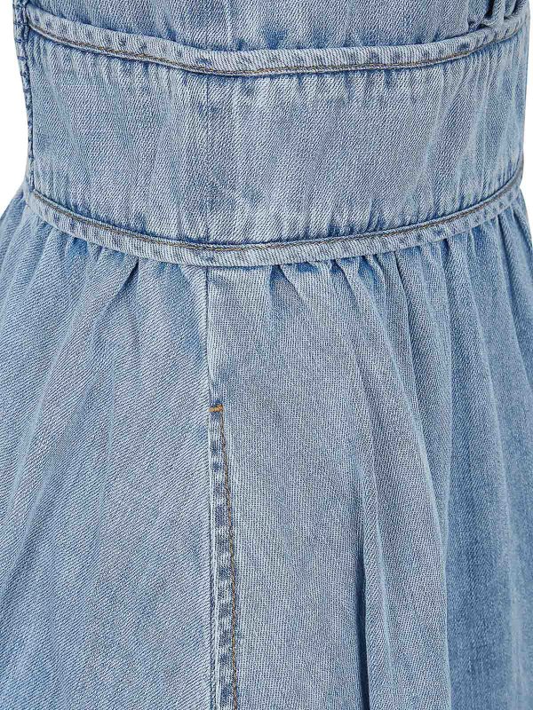 The Best Shops ZIMMERMANN: gonne al ginocchio  e longuette - Abito da picnic in denim Wanderlust