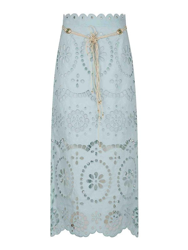 ZIMMERMANN: Knielange und Midi Röcke - Midirock - Hellgrün