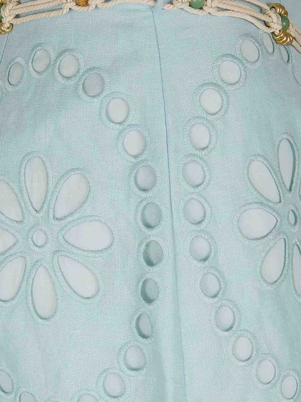 The Best Shops ZIMMERMANN: Knielange und Midi Röcke - Midirock - Hellgrün