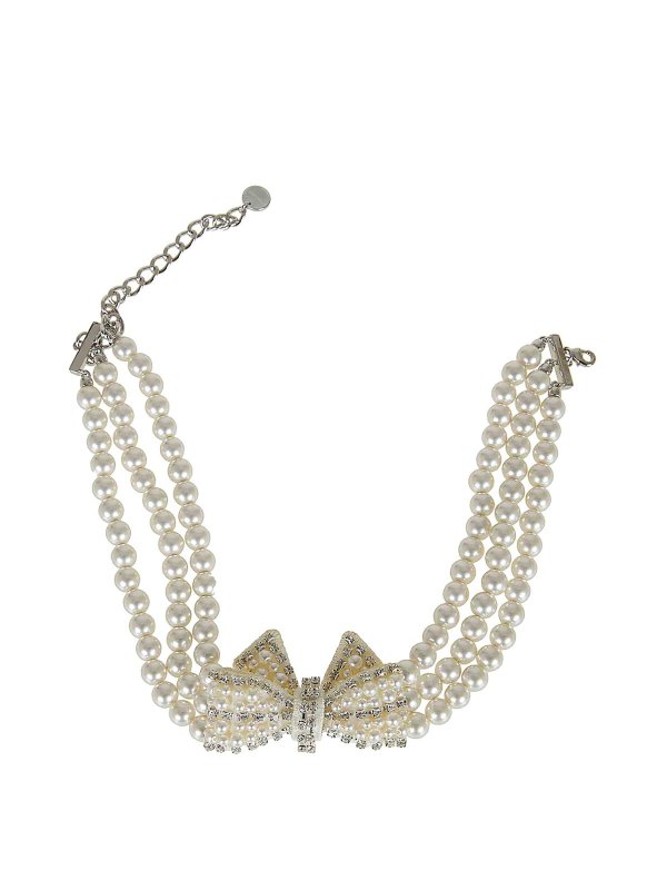 Self Portrait: ネックレス - ネックレス/チョーカー - クリーム