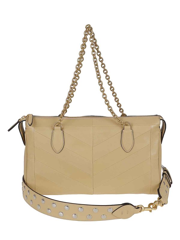 VALENTINO GARAVANI: totes bags online - Medium Tote Growl Patchwork Nappa Panthea