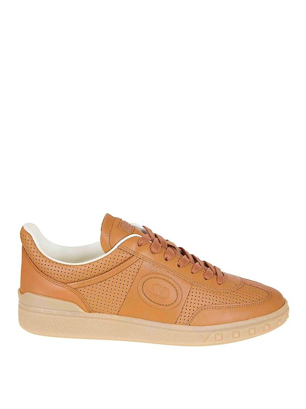 VALENTINO GARAVANI: trainers - Upvillage Perforated Nappa Sneaker