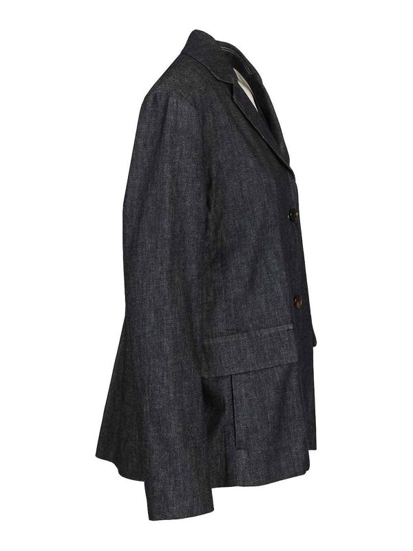 The Best Shops S MAX MARA: denim jacket - Leone Stretch Denim Jacket
