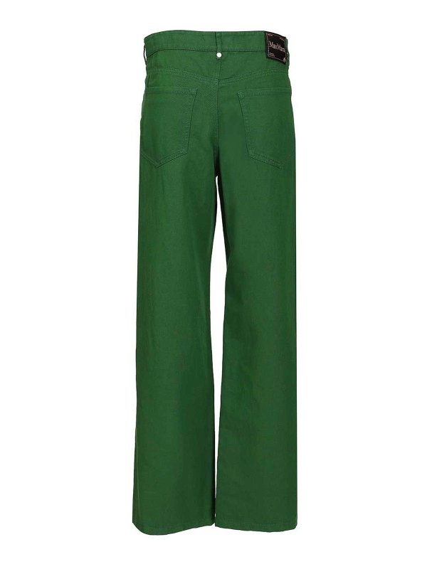 S MAX MARA: カジュアルトラウザー online - カジュアルパンツ - 緑
