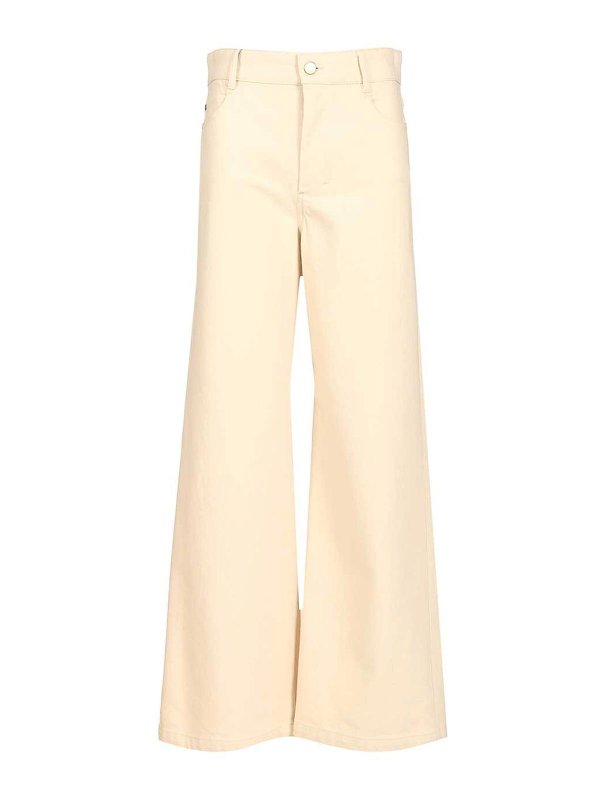 S MAX MARA: Jeans Rectos - Vaqueros Rectos - Blanco
