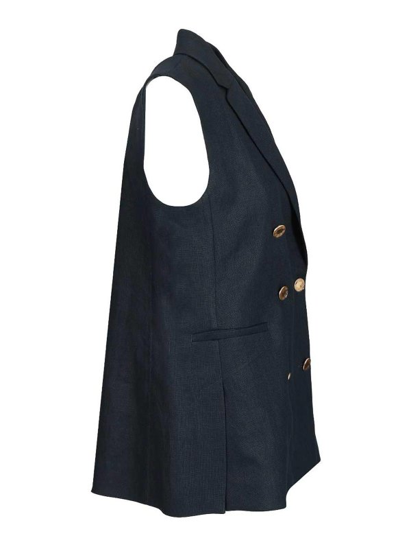 The Best Shops S MAX MARA: vests - Double-Breasted Vest