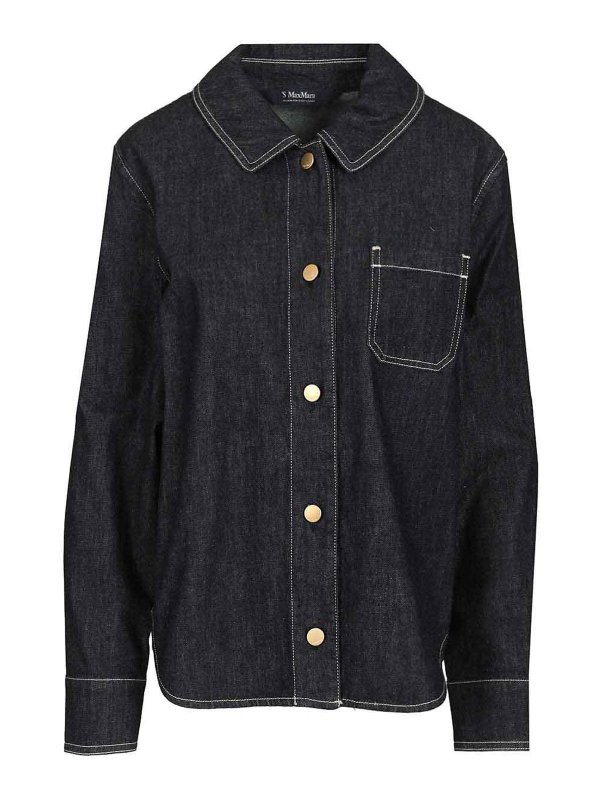 S MAX MARA: Hemden - Hemd - Blau