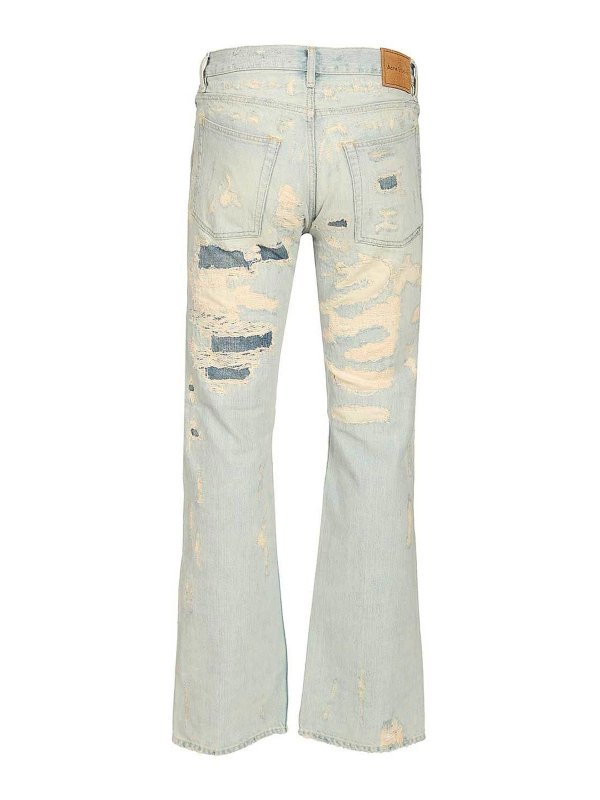 Acne Studios: Jeans à jambe droite online - Jean Droit - Bleu Clair