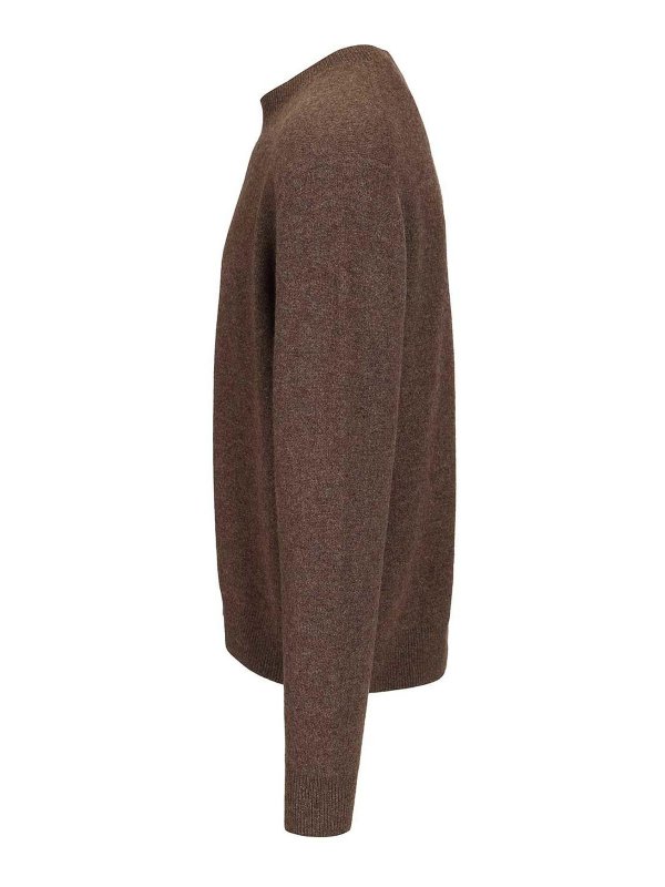 The Best Shops Acne Studios: Suéteres con cuello pico - Suéter Cuello Redondo - Marrón