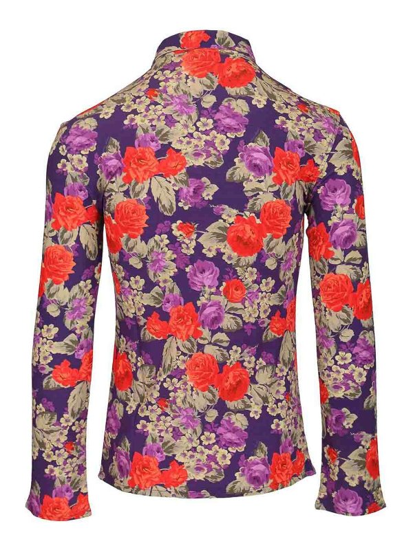 Acne Studios: camicie online - Camicia con stampa floreale
