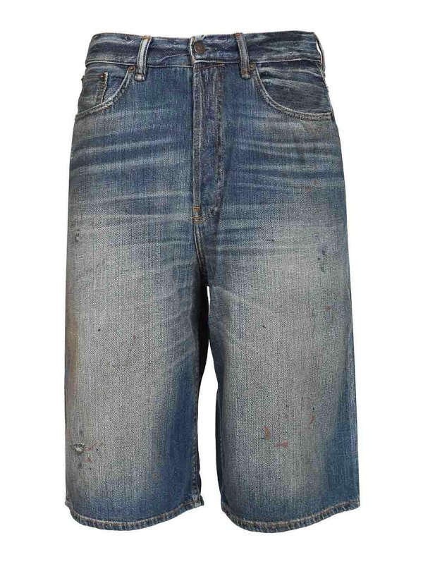 Acne Studios: Shorts - Short - Bleu
