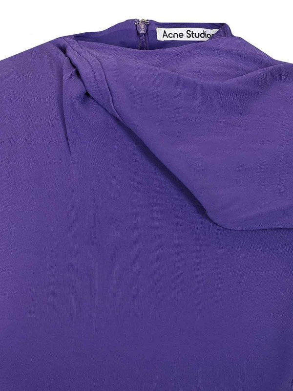 ショートドレス - 紫 shop online: Acne Studios