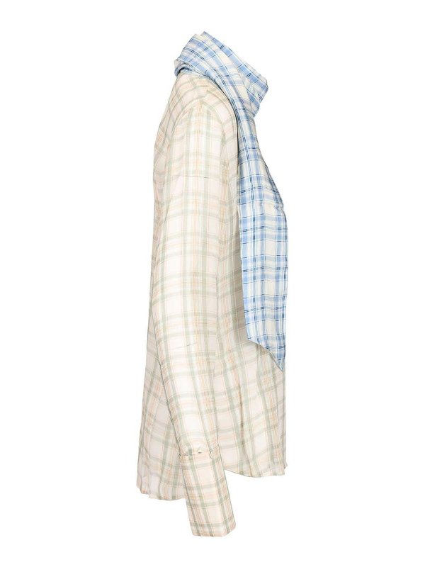The Best Shops Acne Studios: bluse - Camicetta Di Seta Con Sciarpa