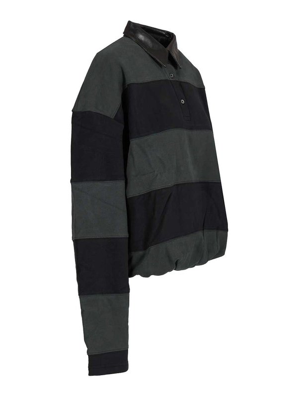 The Best Shops Acne Studios: polo shirts - Striped Polo Sweater