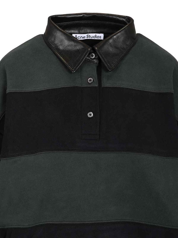 Striped Polo Sweater shop online: Acne Studios