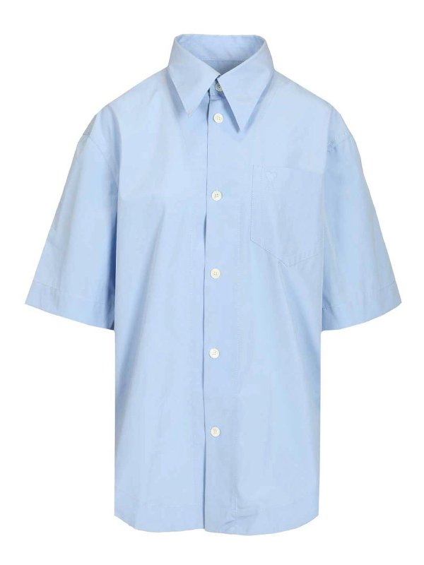 AMI PARIS: Chemises - Chemise - Bleu Clair