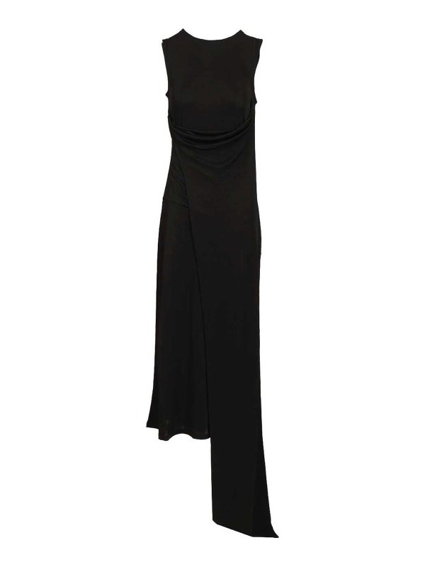 AMI PARIS: Maxi robe - Maxi Robe - Noir