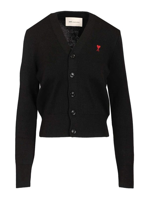 AMI PARIS: cardigans - De Cur Cardigan