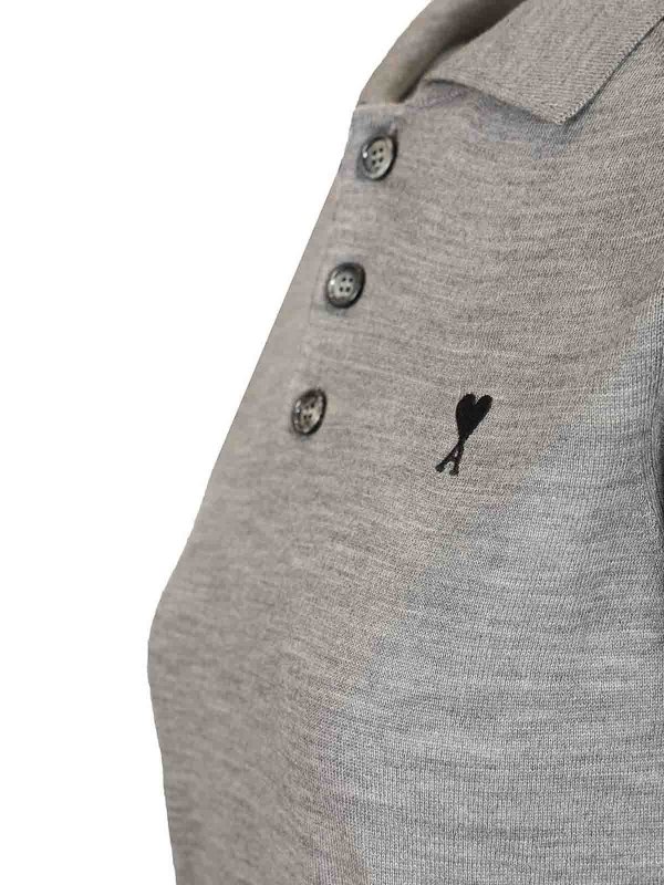 Polo - Gris shop online: AMI PARIS