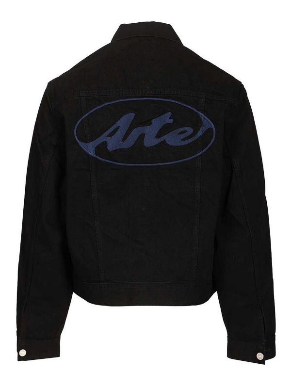 ARTE: denim jacket online - Circle Logo Jeans Jacket