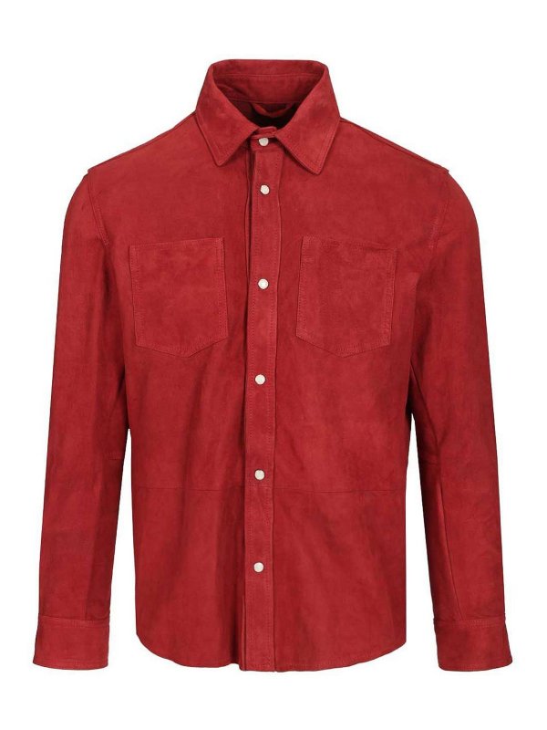 BARBA: shirts - Suede Shirt