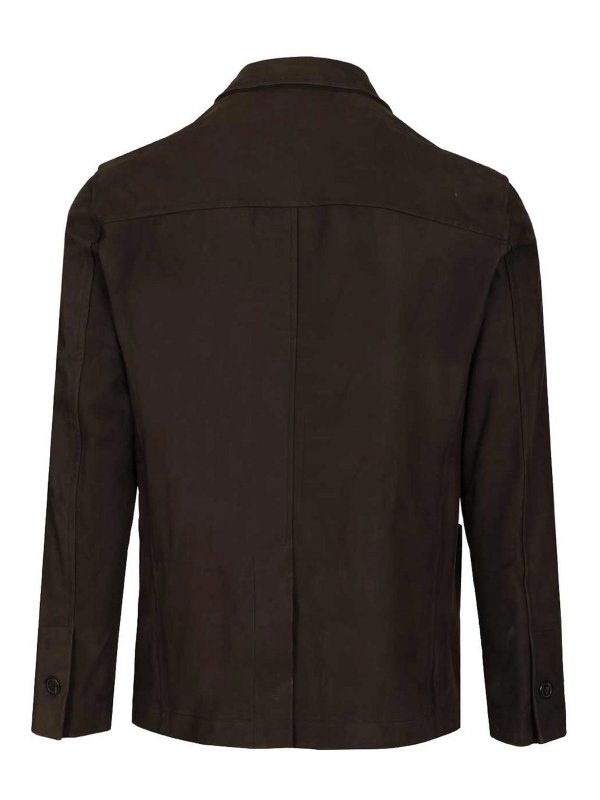 BLUSOTTO: shirts online - Zeno Nubuck Overshirt