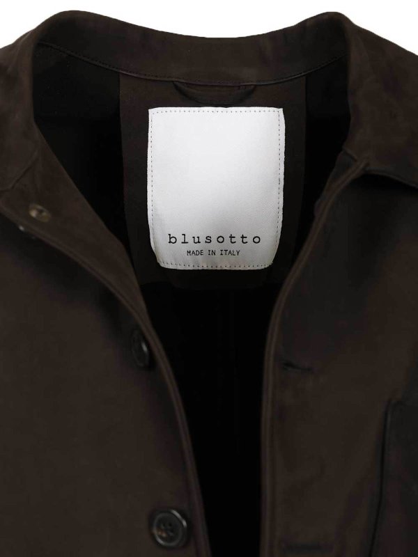 Zeno Nubuck Overshirt shop online: BLUSOTTO