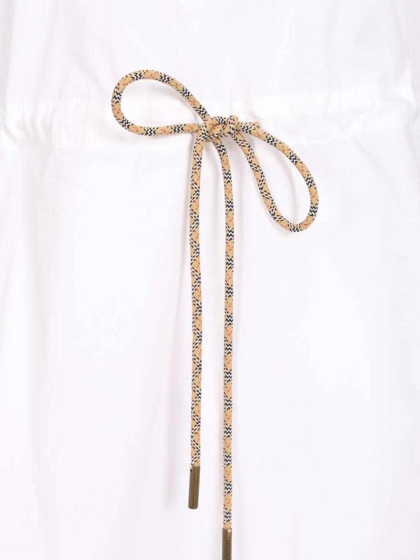 BURBERRY buy online 膝丈ドレス - 白