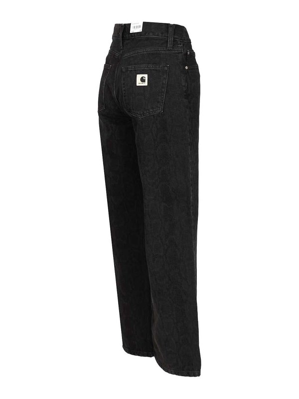 The Best Shops CARHARTT: Straight Leg Jeans - Straight Leg Jeans - Schwarz