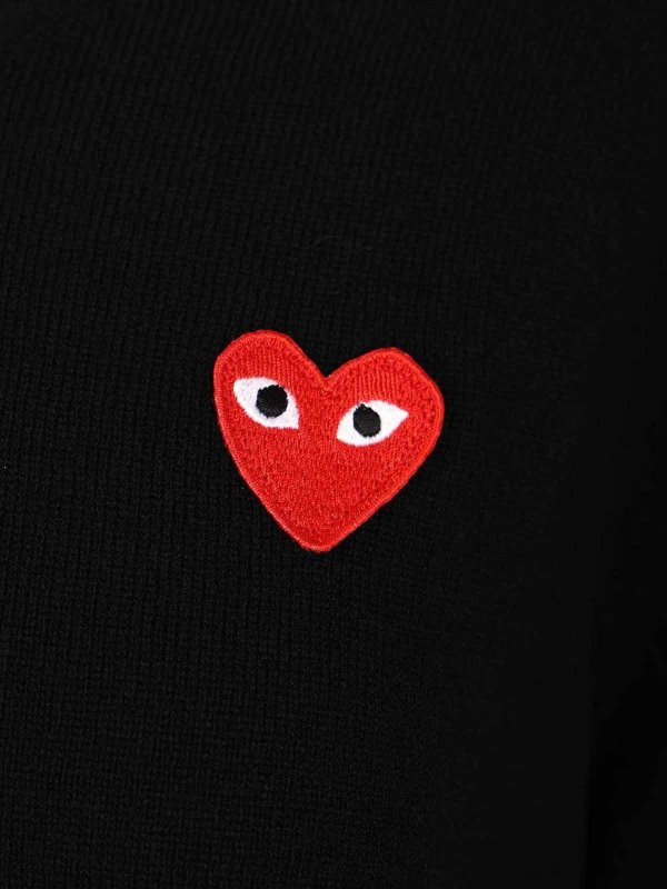Rundhalspullover - Schwarz shop online: Comme des Garçons Play