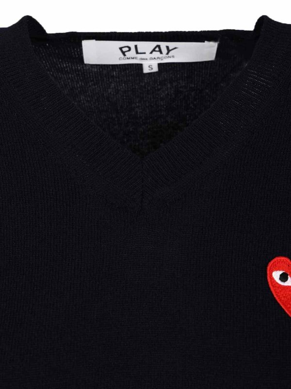 Comme des Garçons Play buy online クルーネック - ブルー