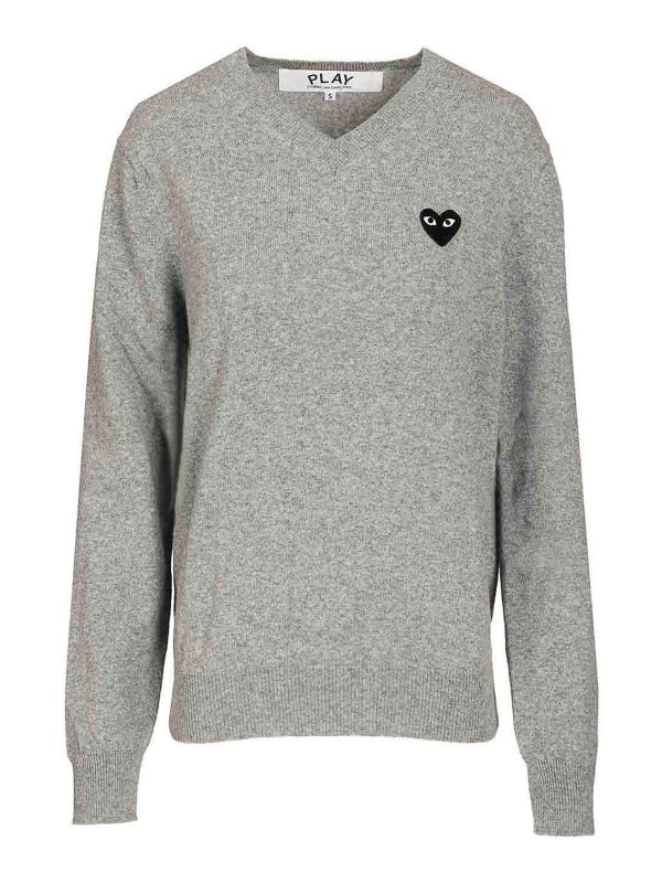 Comme des Garçons Play: crew necks - Wool Sweater