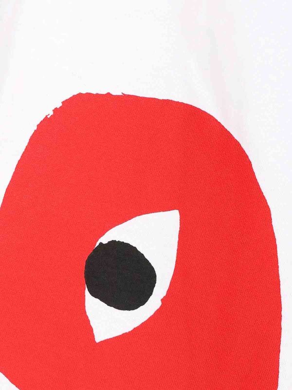 The Best Shops Comme des Garçons Play: T-shirts - T-Shirt - Rot