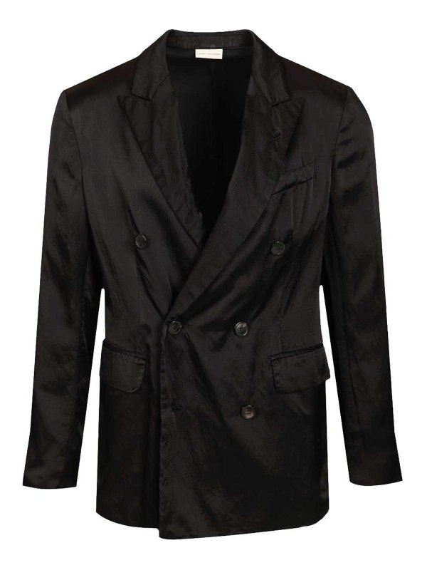 DRIES VAN NOTEN: Vestes de costume - Blazer - Noir