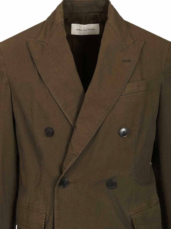 Blazer - Vert shop online: DRIES VAN NOTEN