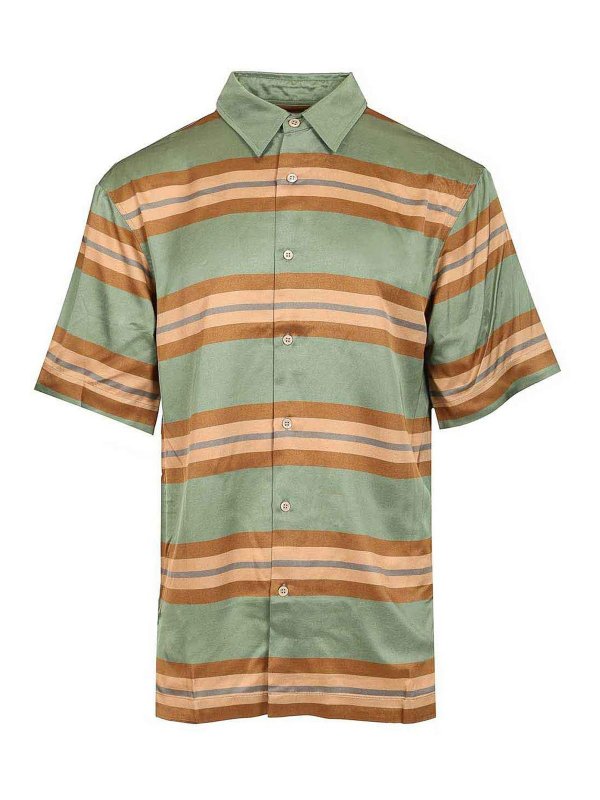 DRIES VAN NOTEN: Chemises - Chemise - Vert