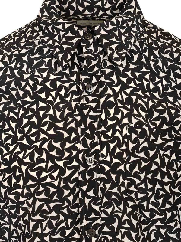 Hemd - Schwarz shop online: DRIES VAN NOTEN