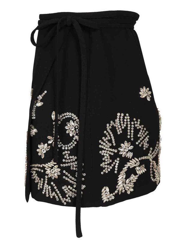 ミニスカート - 黒 shop online: DRIES VAN NOTEN