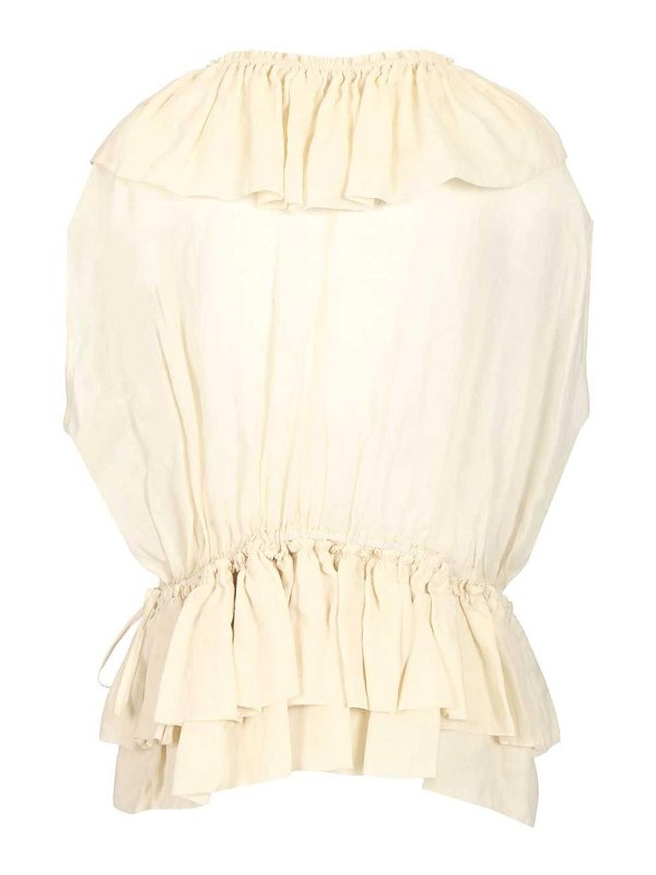 DRIES VAN NOTEN: Tops & Débardeurs online - Top - Blanc
