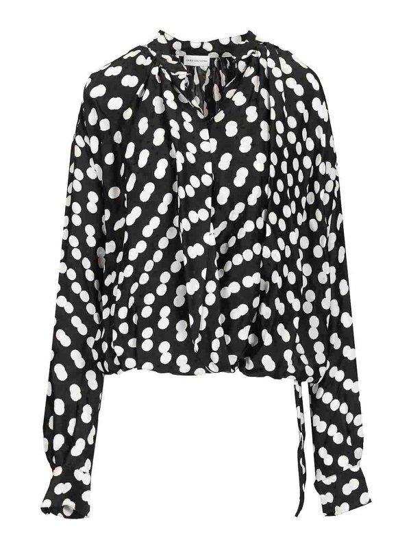 DRIES VAN NOTEN: bluse - Camicetta drappeggiata