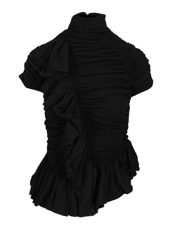 DRIES VAN NOTEN: Tops & Débardeurs - Top - Noir