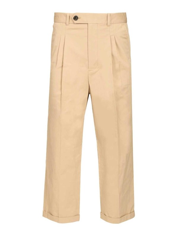 DRÔLE DE MONSIEUR: Casual Hosen - Casual Hose - Beige