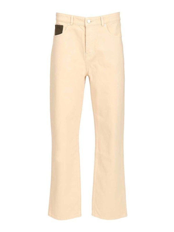 DRÔLE DE MONSIEUR: Straight Leg Jeans - Straight Leg Jeans - Beige