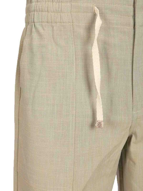 カジュアルパンツ - 緑 shop online: DRÔLE DE MONSIEUR