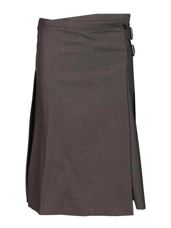 DUNST: Knee length skirts & Midi - Pleated Midi Skirt