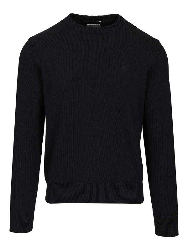 EMPORIO ARMANI: クルーネック - クルーネック - ブルー